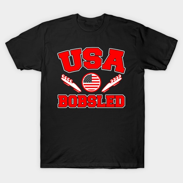 USA BOBSLED T-Shirt by jerranne